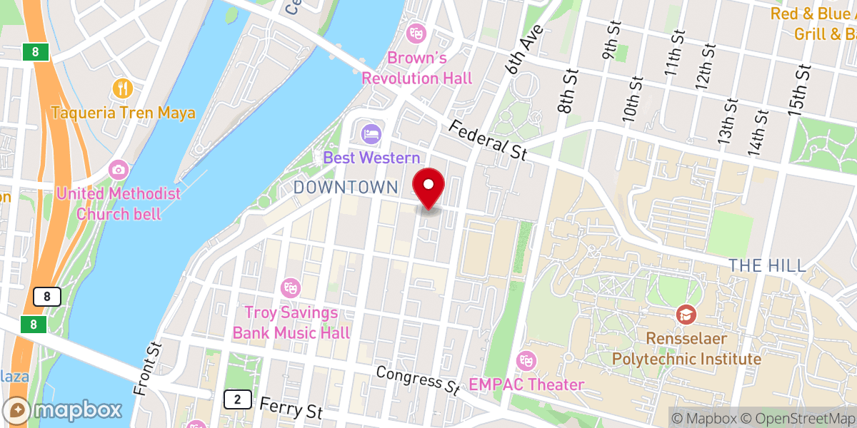 Map showing location of Victorious Life Christian Church
