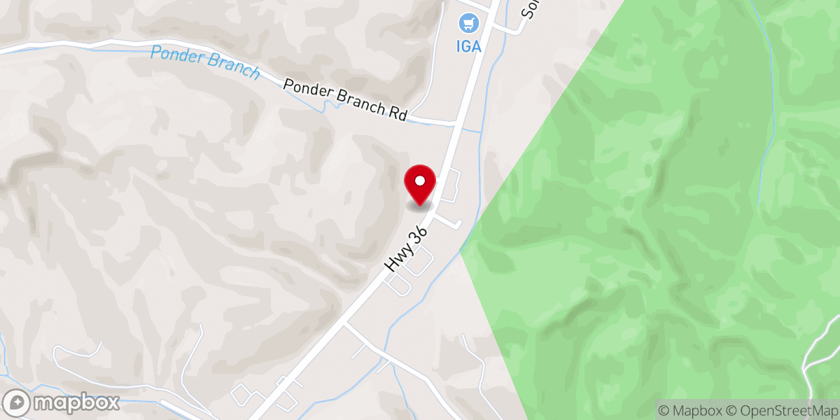 Map showing location of Menifee Home For Funerals - Frenchburg