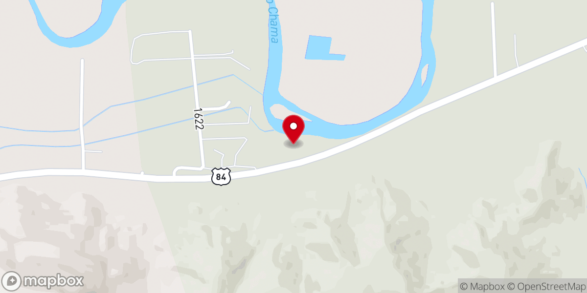 Map showing location of Santa Rosa de Lima de Abiquiú, Abiquiú, New Mexico