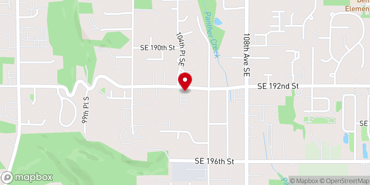 Map showing location of Springbrook Church of Christ