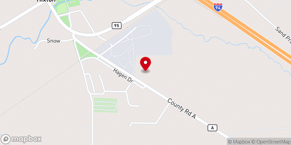 Map showing location of Our Savior's Lutheran Church