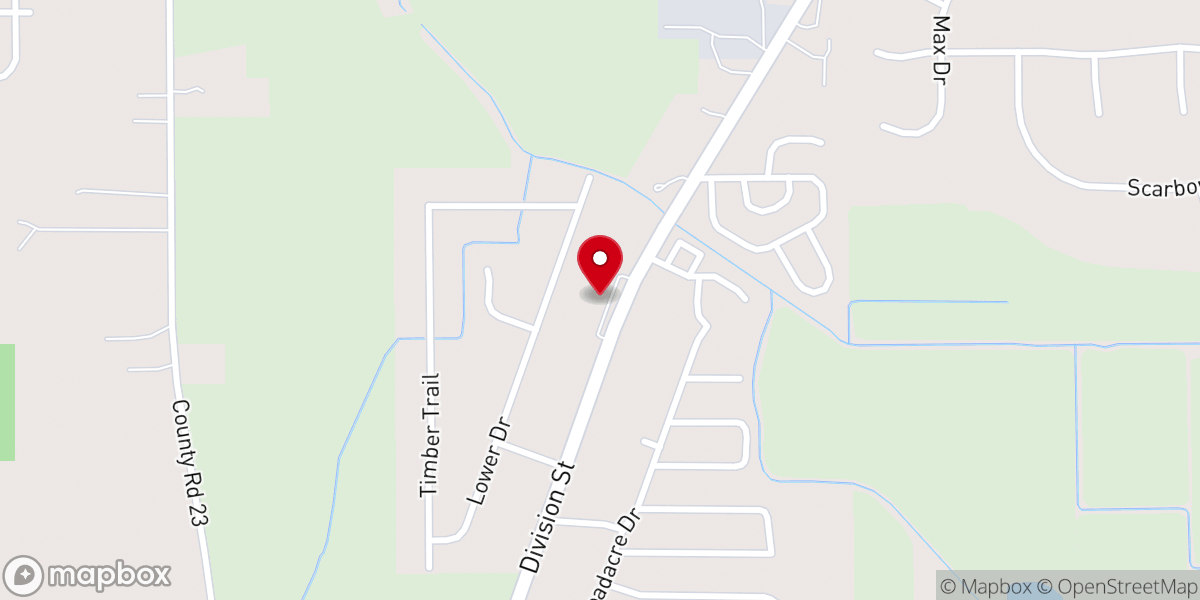 Map showing location of Jefferson Community Church