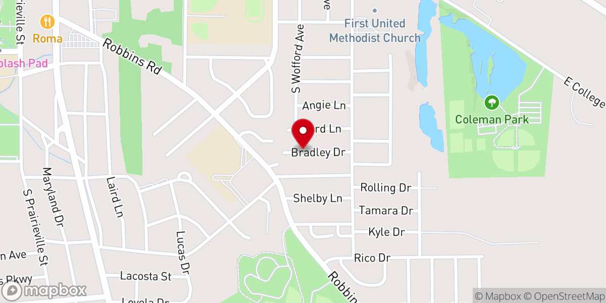 Map showing location of Faith Church of Athens TX Inc