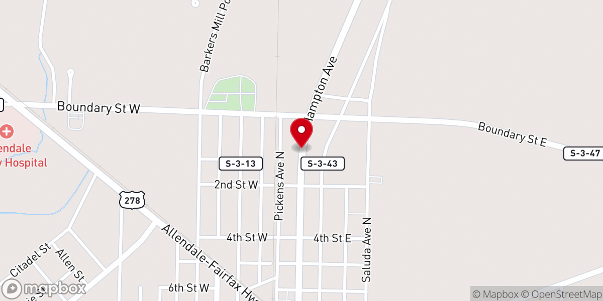 Map showing location of United House of Prayer for All People