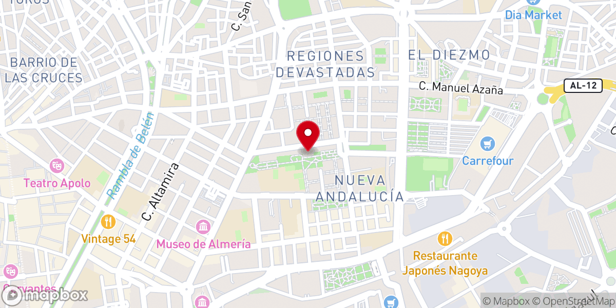 Map showing location of Iglesia Adventista del Séptimo Día en Almería