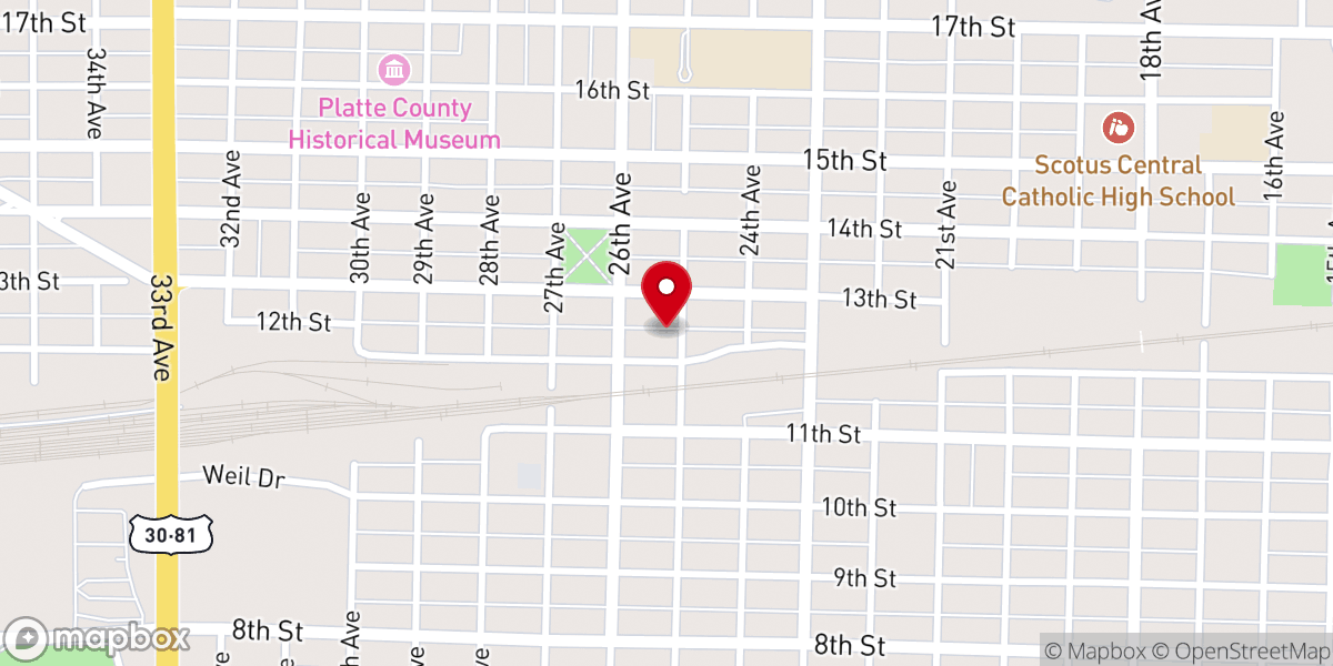 Map showing location of Iglesia de Dios Monte Horeb