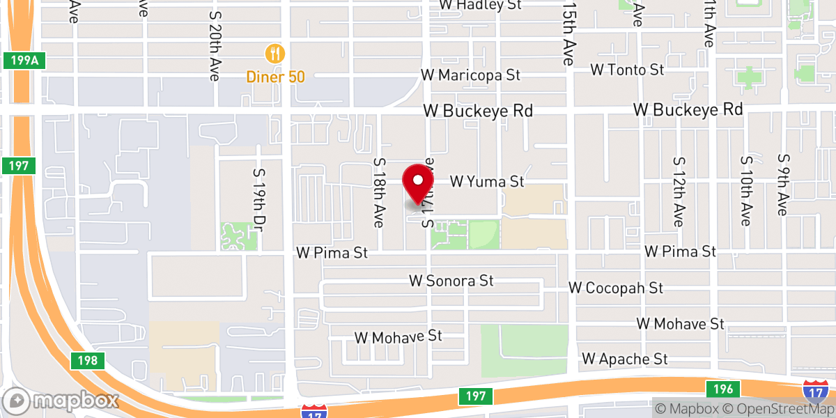 Map showing location of Our Lady of Fatima Parish Mission