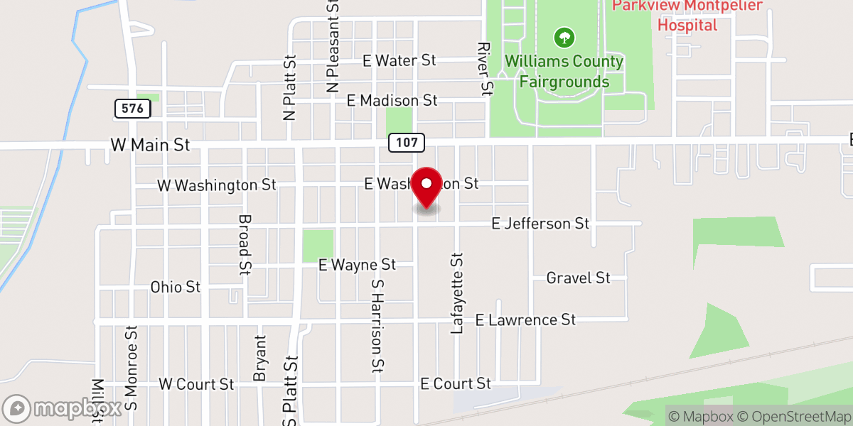 Map showing location of Sacred Heart Church