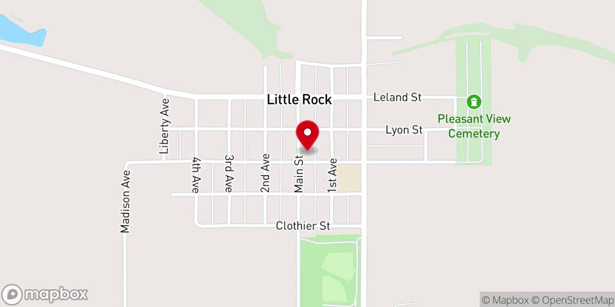 Map showing location of Presbyterian First Church
