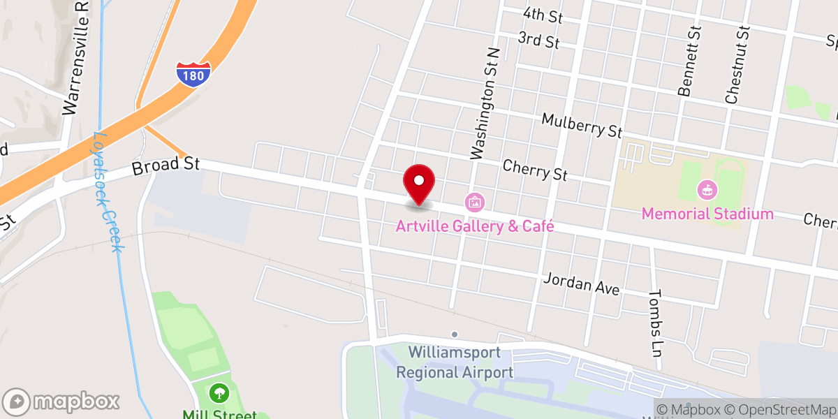Map showing location of New Covenant Full Gospel Church