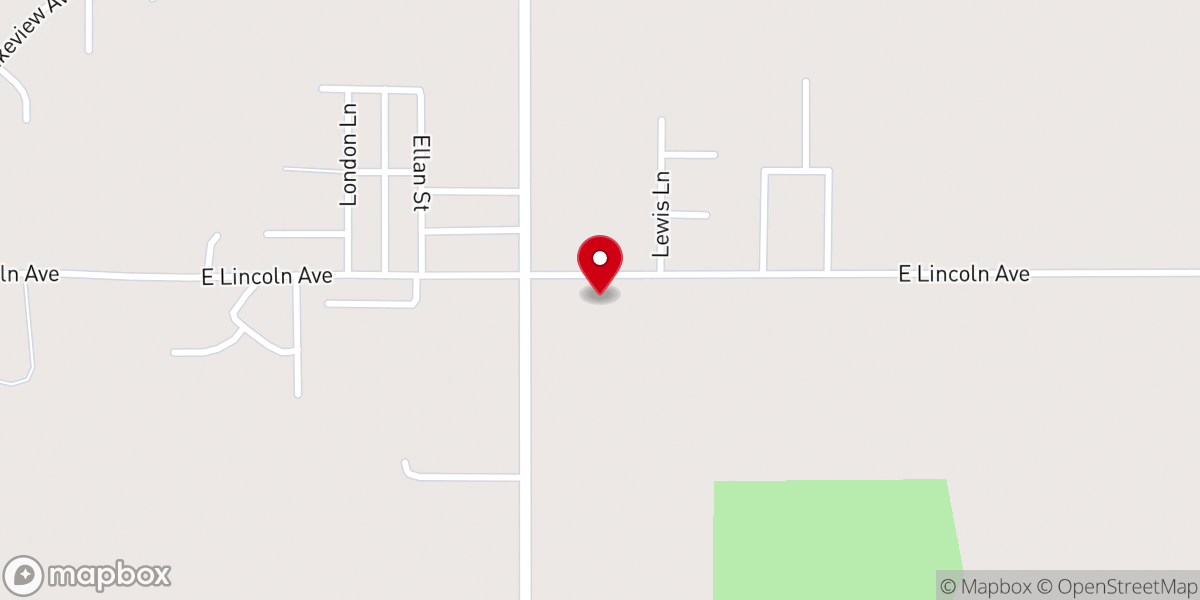 Map showing location of East Lincoln Church Of Christ
