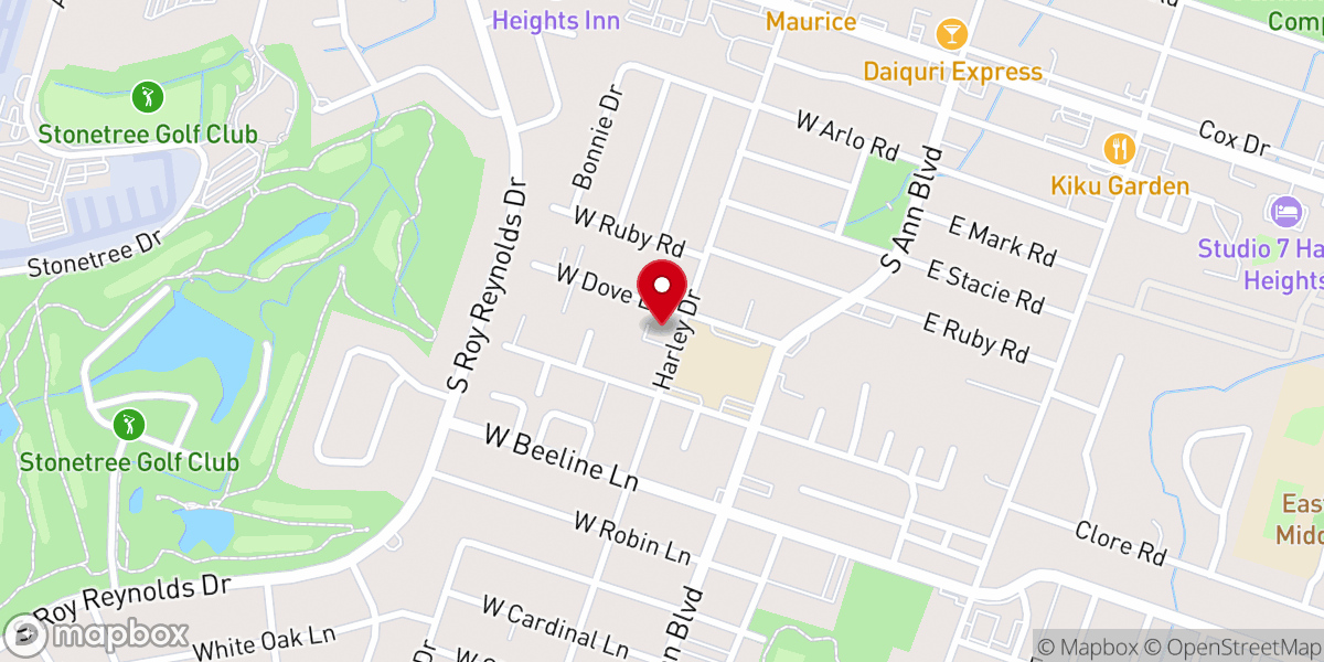Map showing location of Cathedral of Deliverance and Praise Church of God in Christ