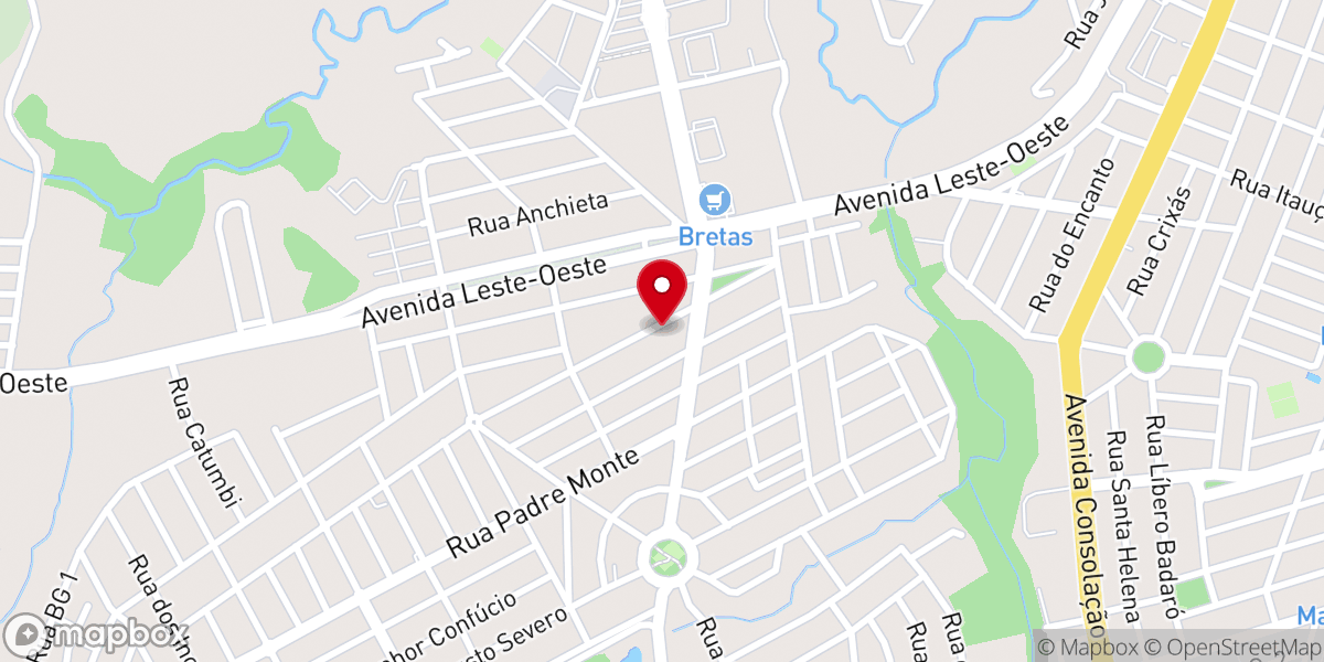 Map showing location of Paróquia Nossa Senhora do Rosário