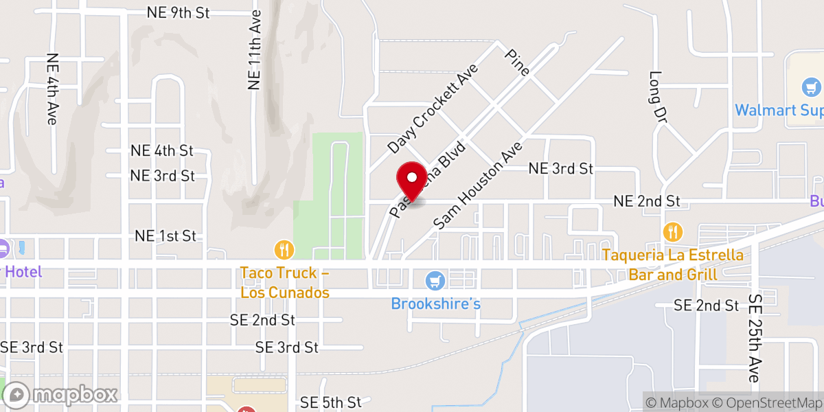 Map showing location of Faith Fellowship Chapel