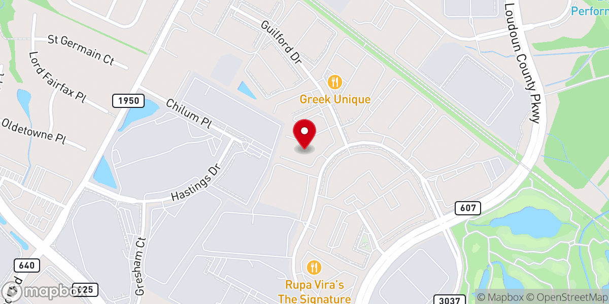 Map showing location of Hyper Kidz Ashburn