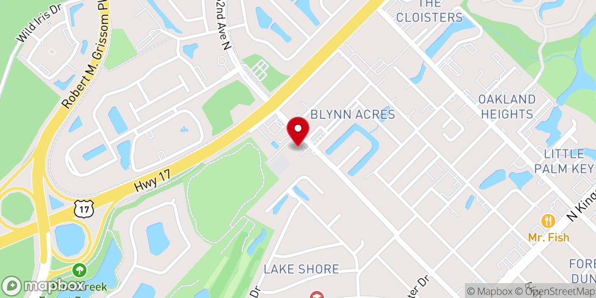 Map showing location of Connection Church of the Nazarene