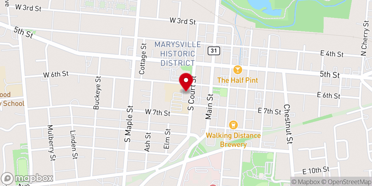 Map showing location of Quake Youth Ministry