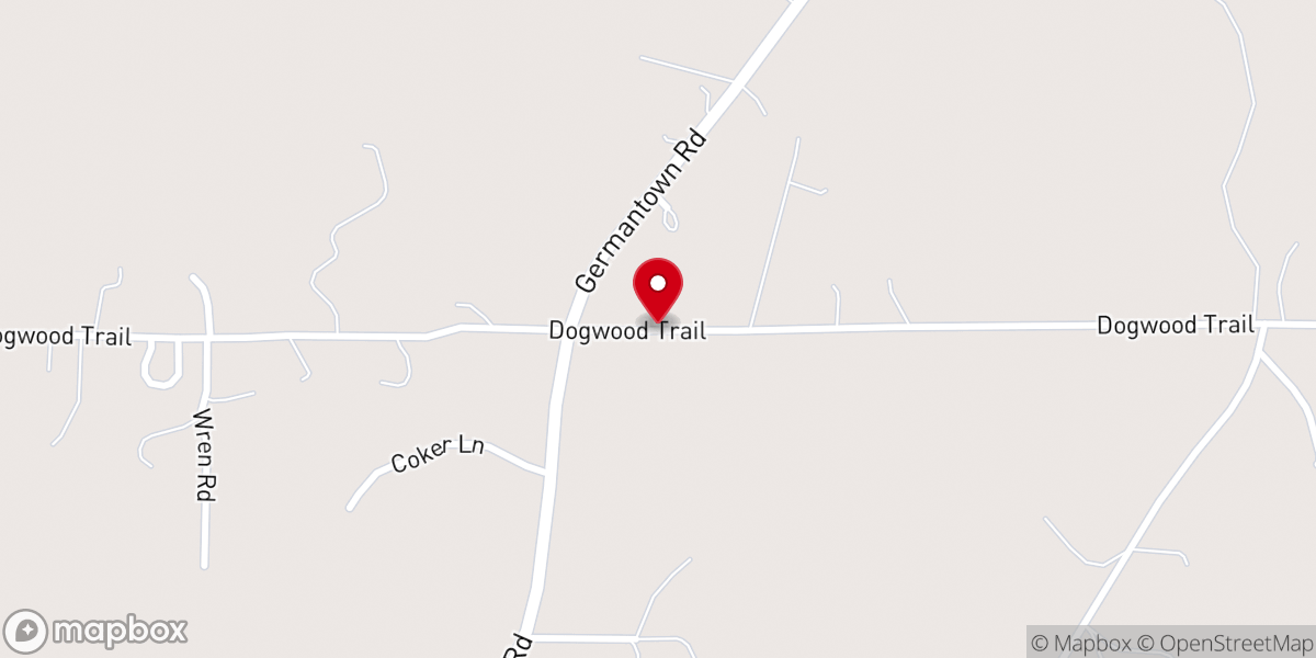 Map showing location of Germantown Baptist Chapel