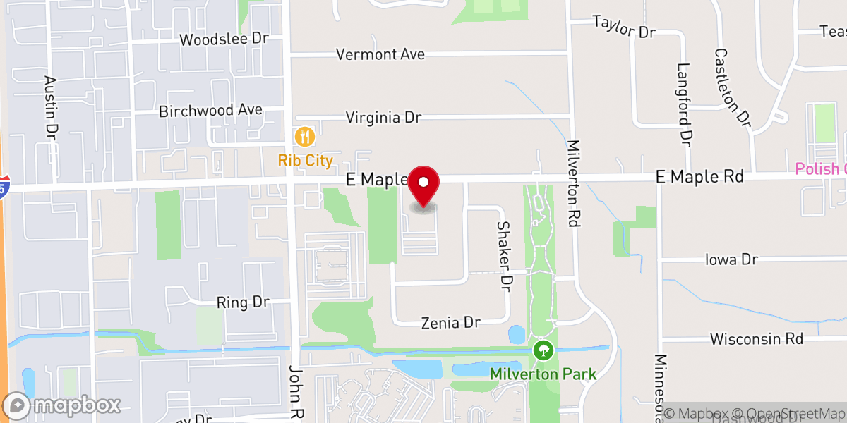 Map showing location of St George Antiochian Orthodox Church