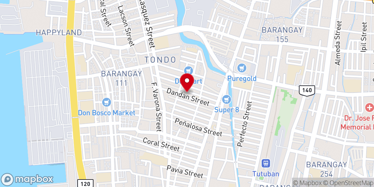 Map showing location of Grace Baptist Church - Tondo, Manila