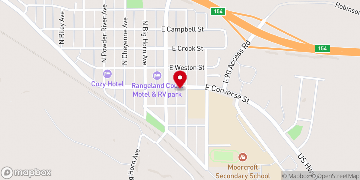 Map showing location of First Presbyterian Church