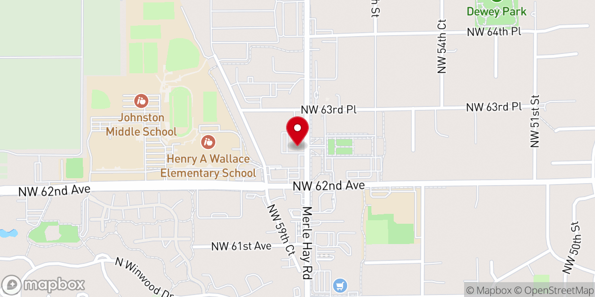 Map showing location of Messiah Lutheran Church