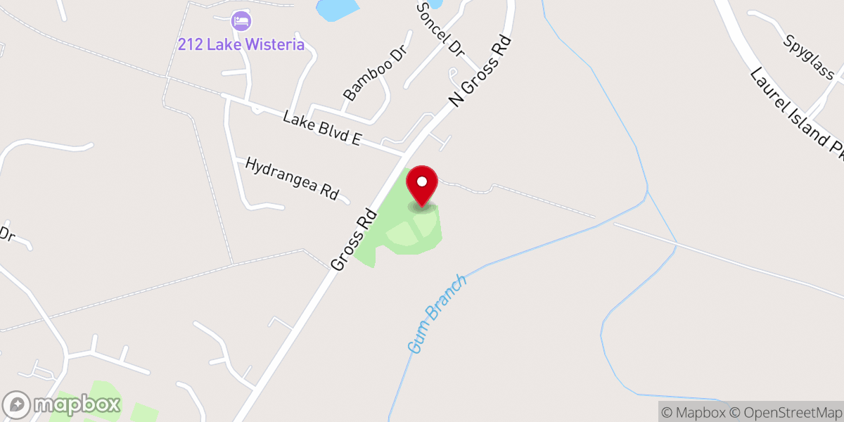 Map showing location of Howard Peeples Park