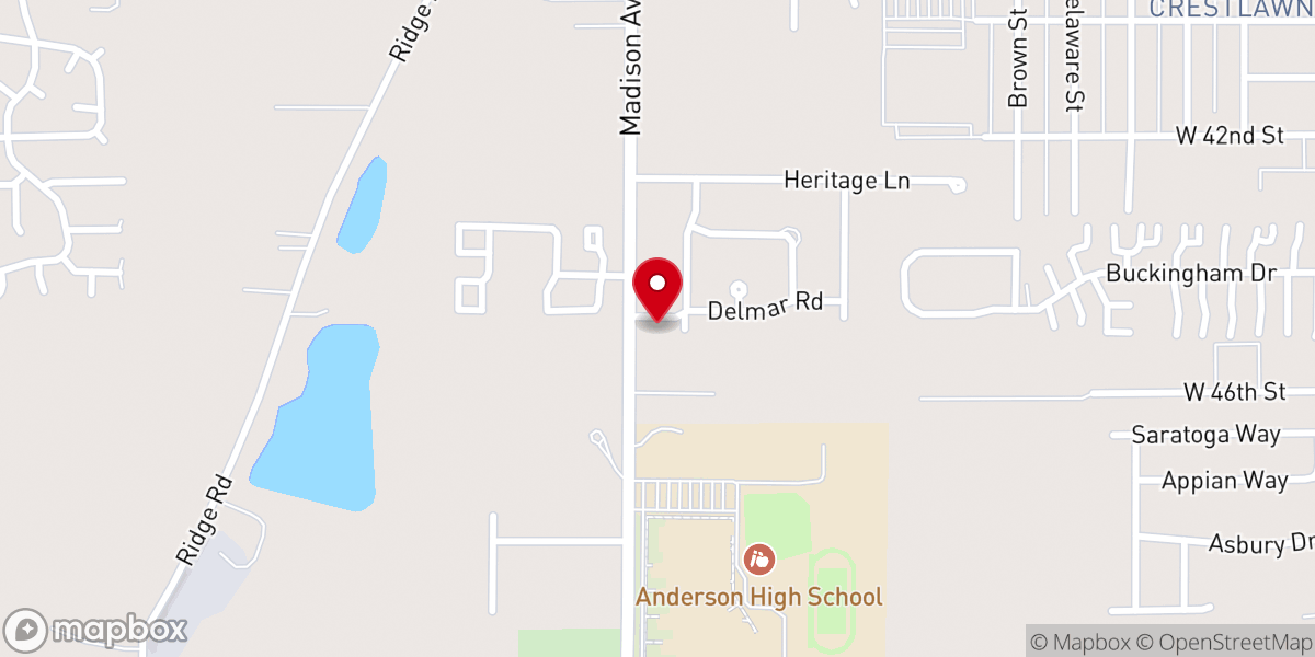 Map showing location of The Truth Ministry Incorporated Anderson, IN