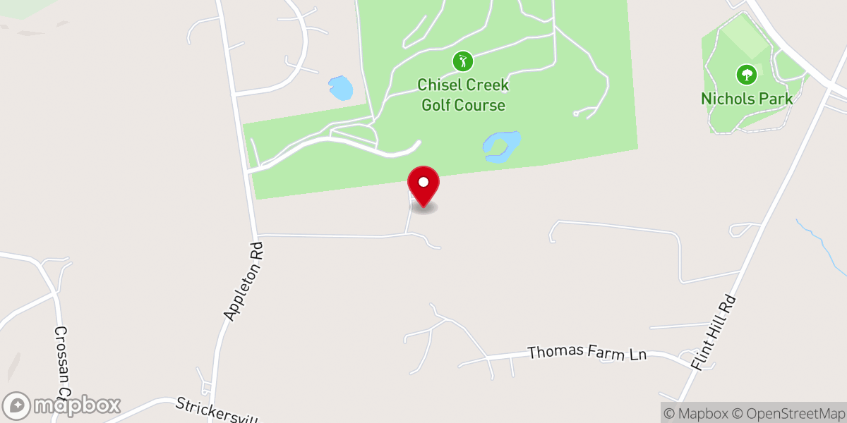 Map showing location of The Barn Vineyard Church