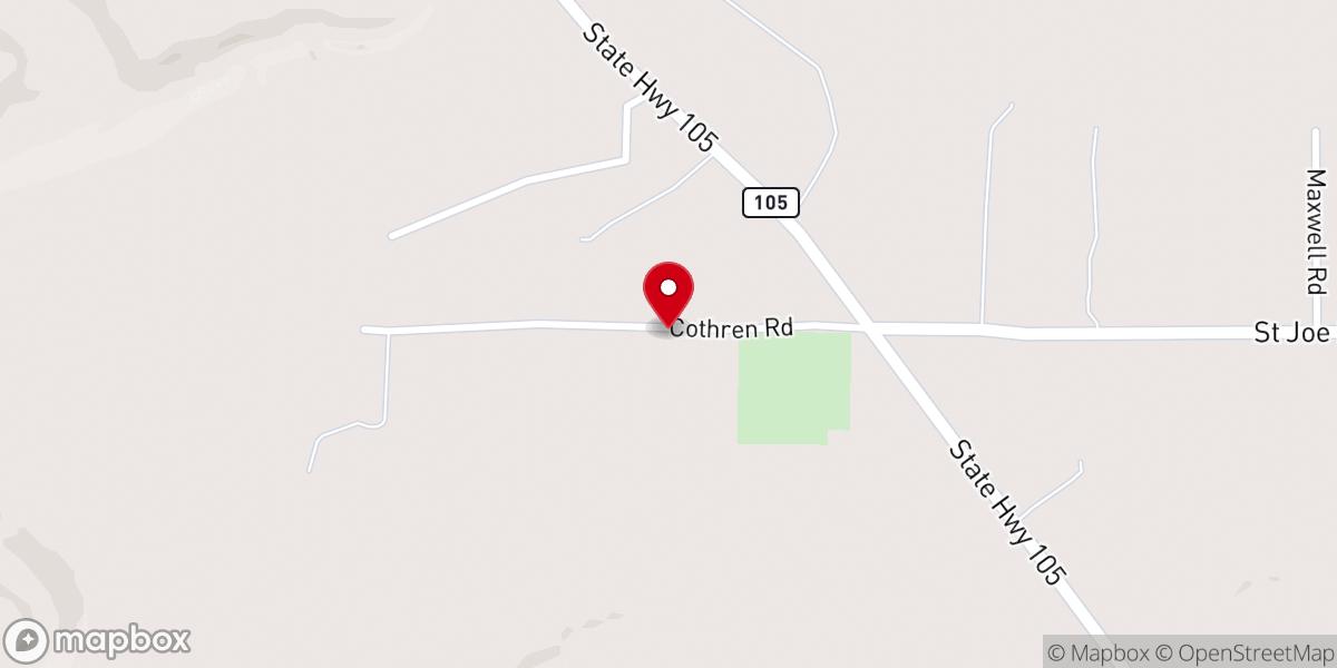 Map showing location of Shiloh Church