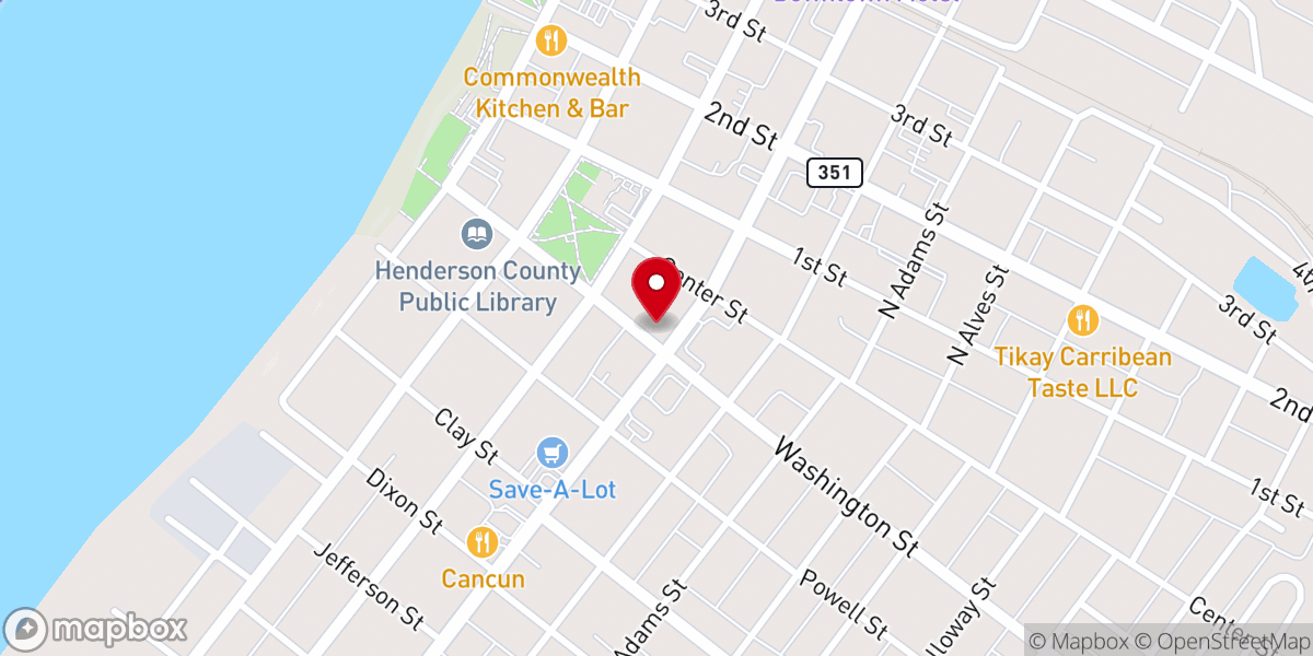 Map showing location of St Paul's Episcopal Church