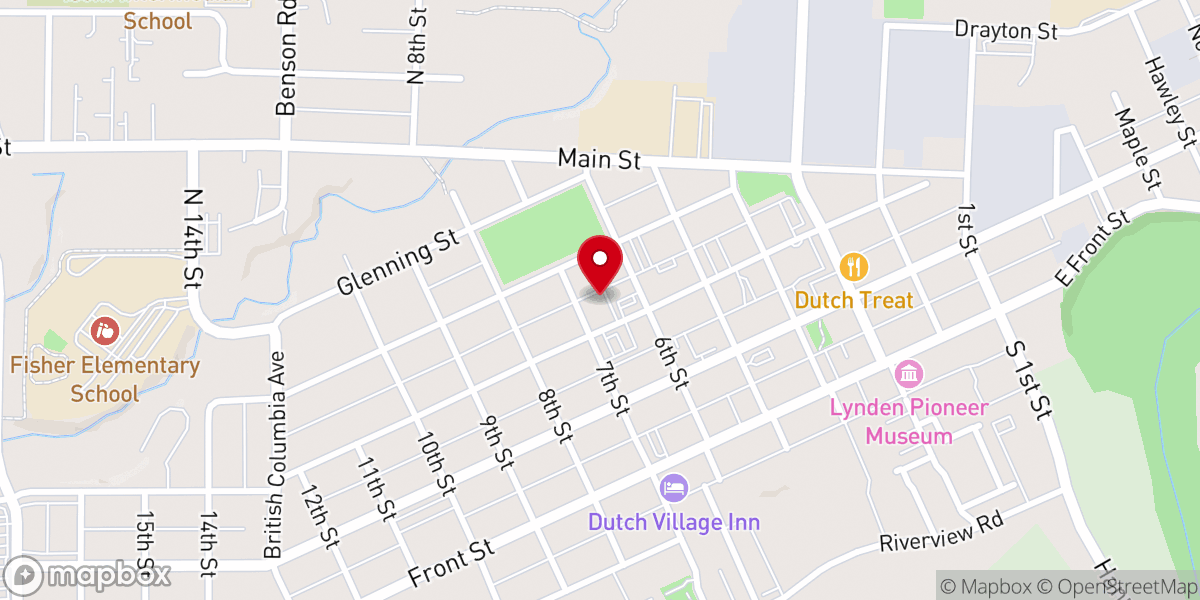 Map showing location of Victory Christian Fellowship