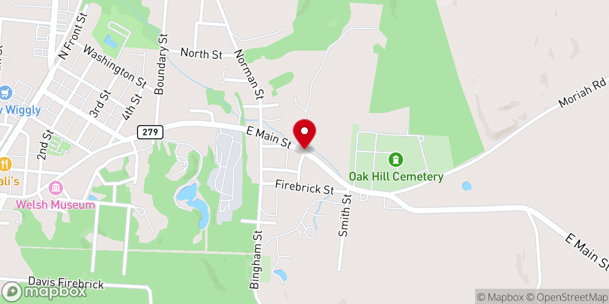 Map showing location of O.H. Church of the Nazarene Annex