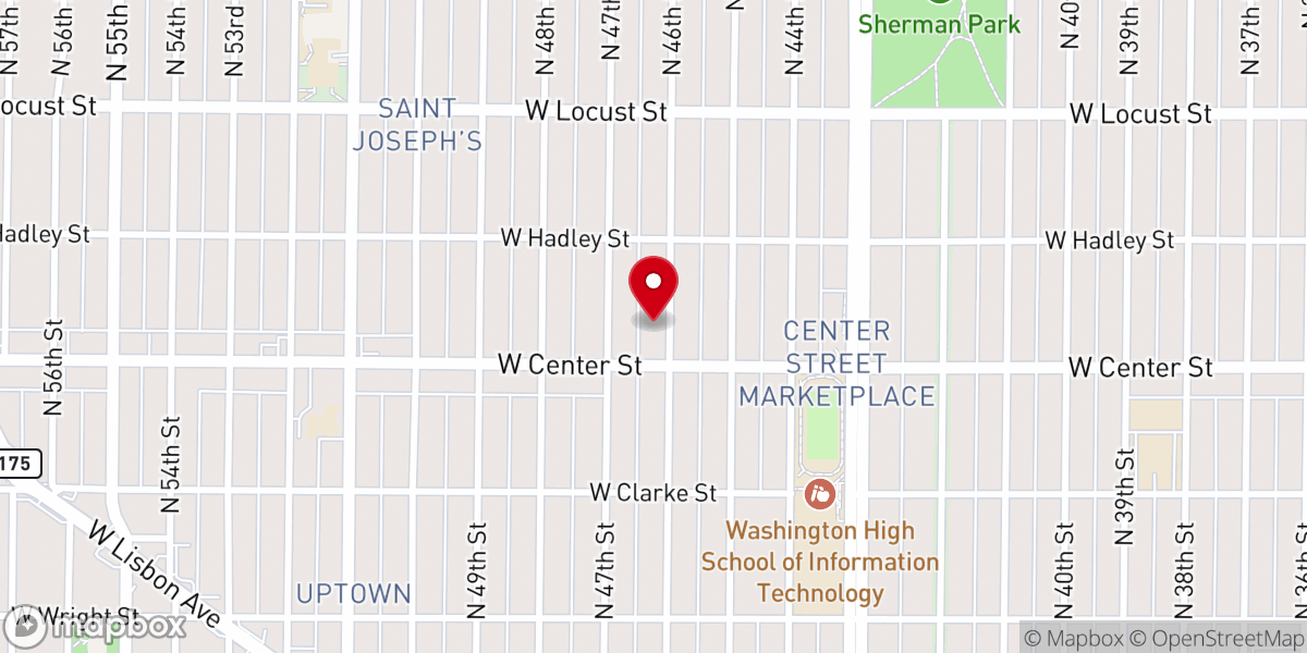 Map showing location of El-shaddai Church of God in Christ