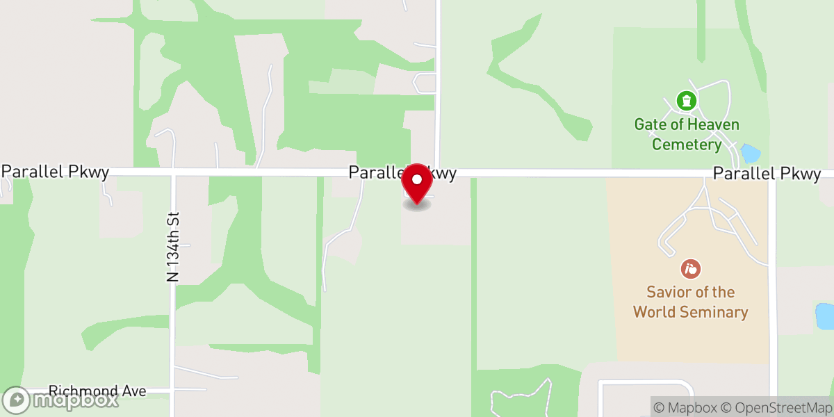 Map showing location of Liberty Baptist Church