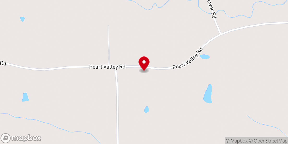 Map showing location of Pearl Valley Baptist Church