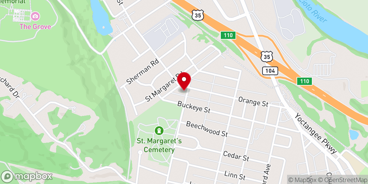 Map showing location of Great City Church of the Nazarene