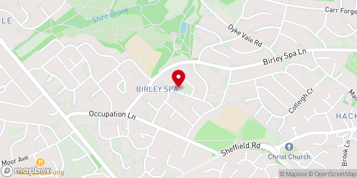 Map showing location of Spa View Youth