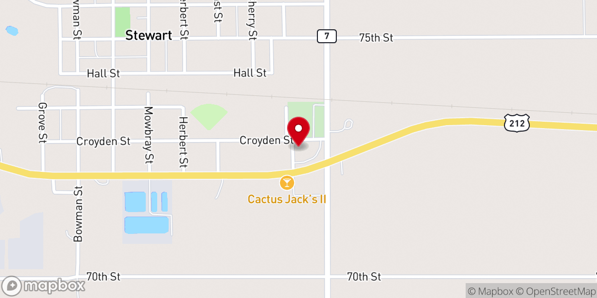 Map showing location of St Paul's Lutheran Church
