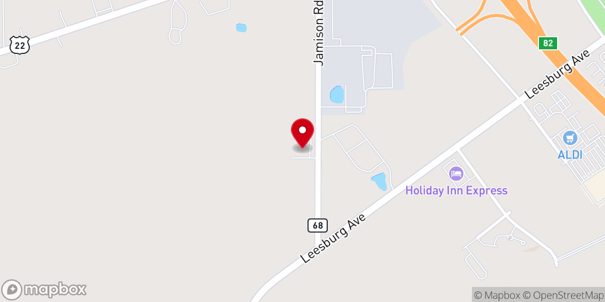Map showing location of Anchor Baptist Church
