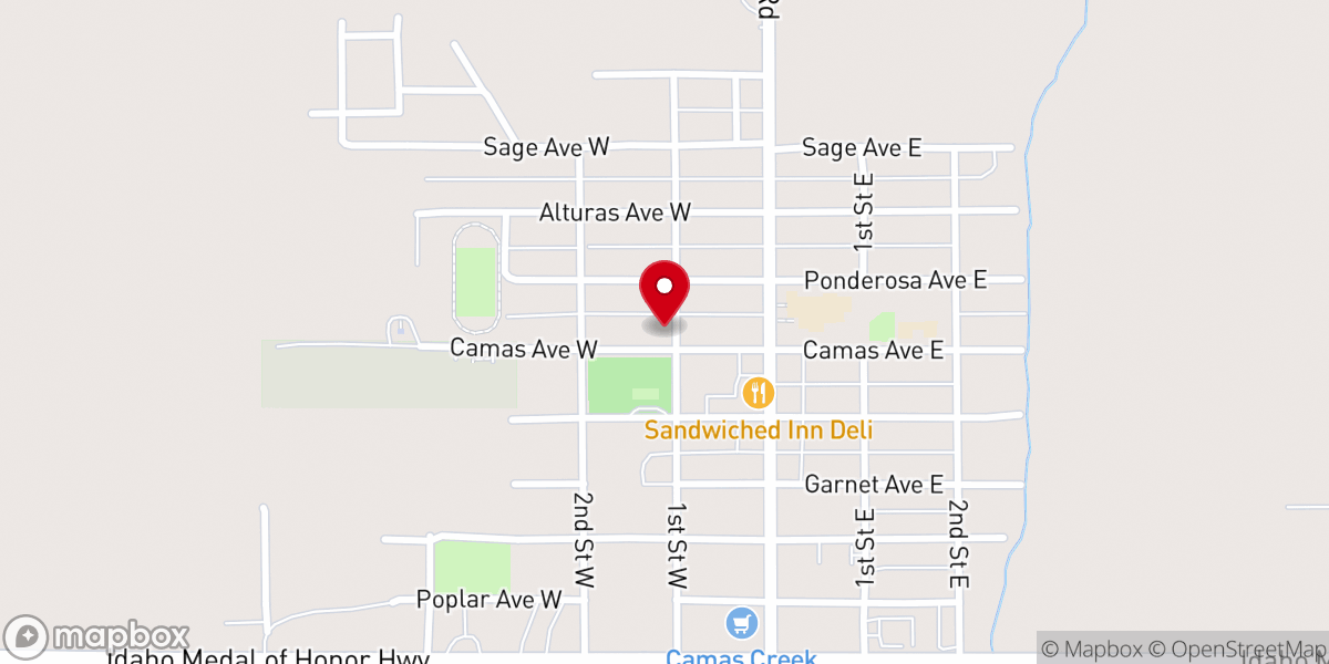 Map showing location of Church of the Immaculate Conception