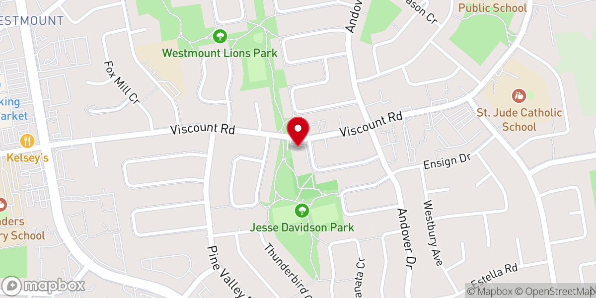 Map showing location of The Church in London