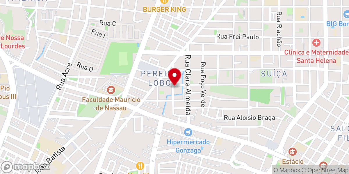 Map showing location of Paróquia São Domingos Sávio