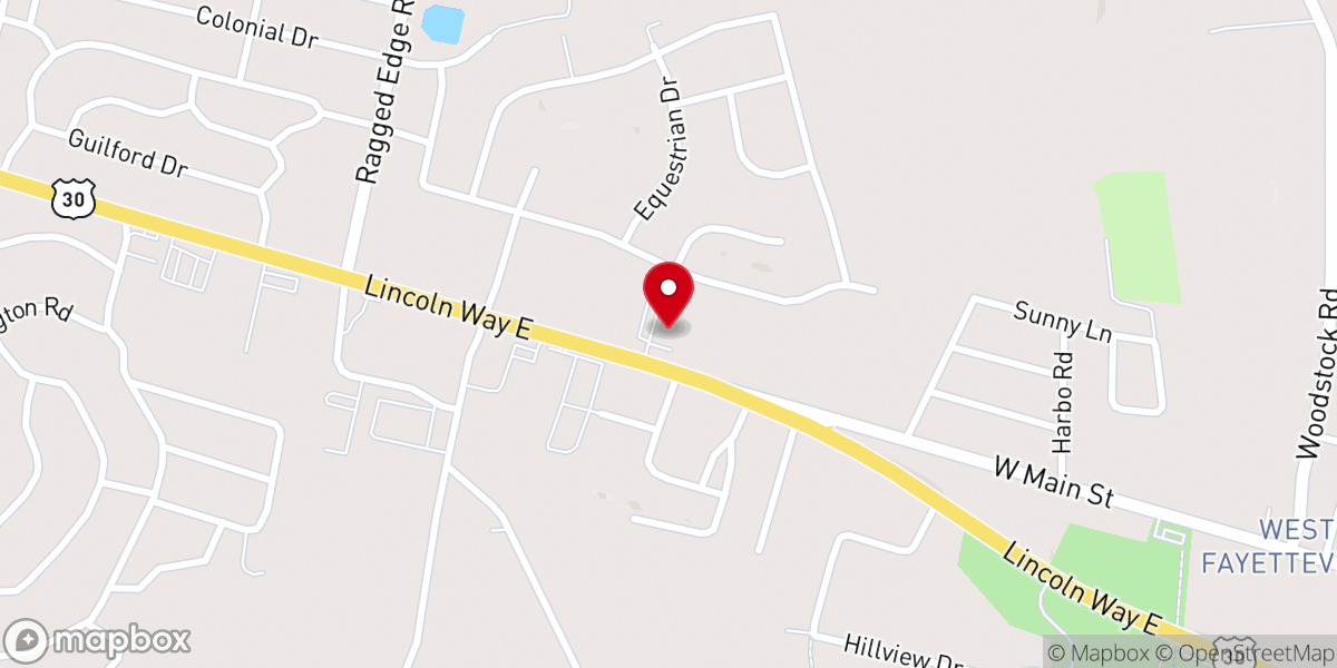 Map showing location of St. Mary Orthodox Christian Church