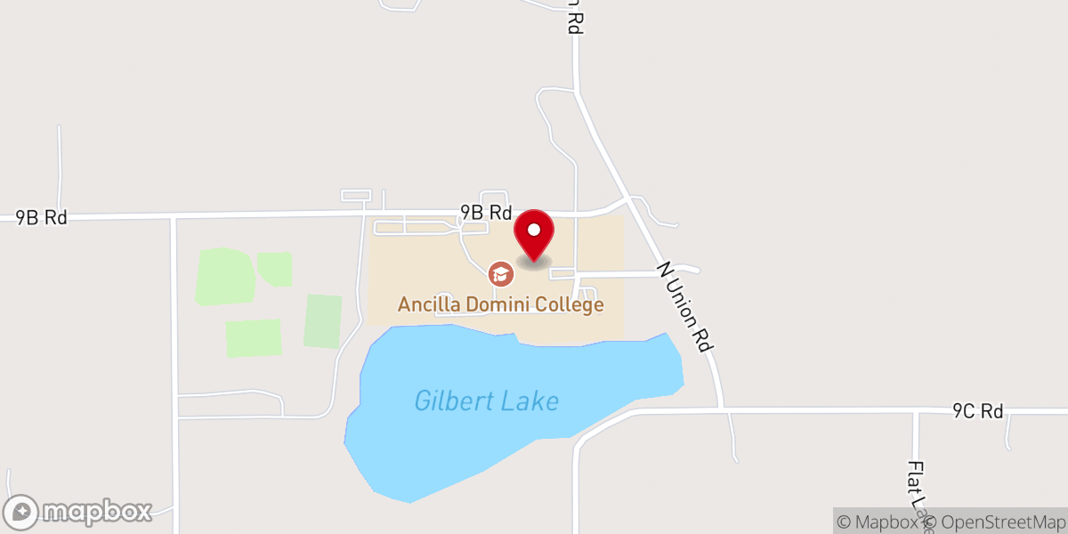 Map showing location of Motherhouse/Convent Ancilla Domini