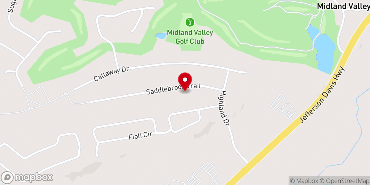Map showing location of Thursday Bible Study