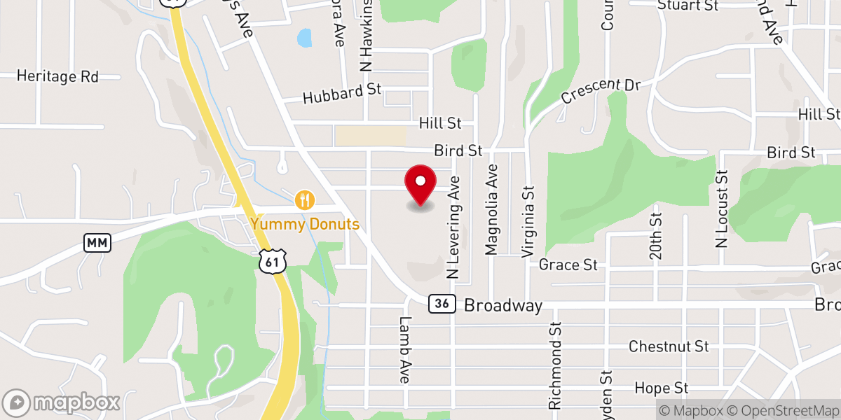 Map showing location of Genesis Bible Church