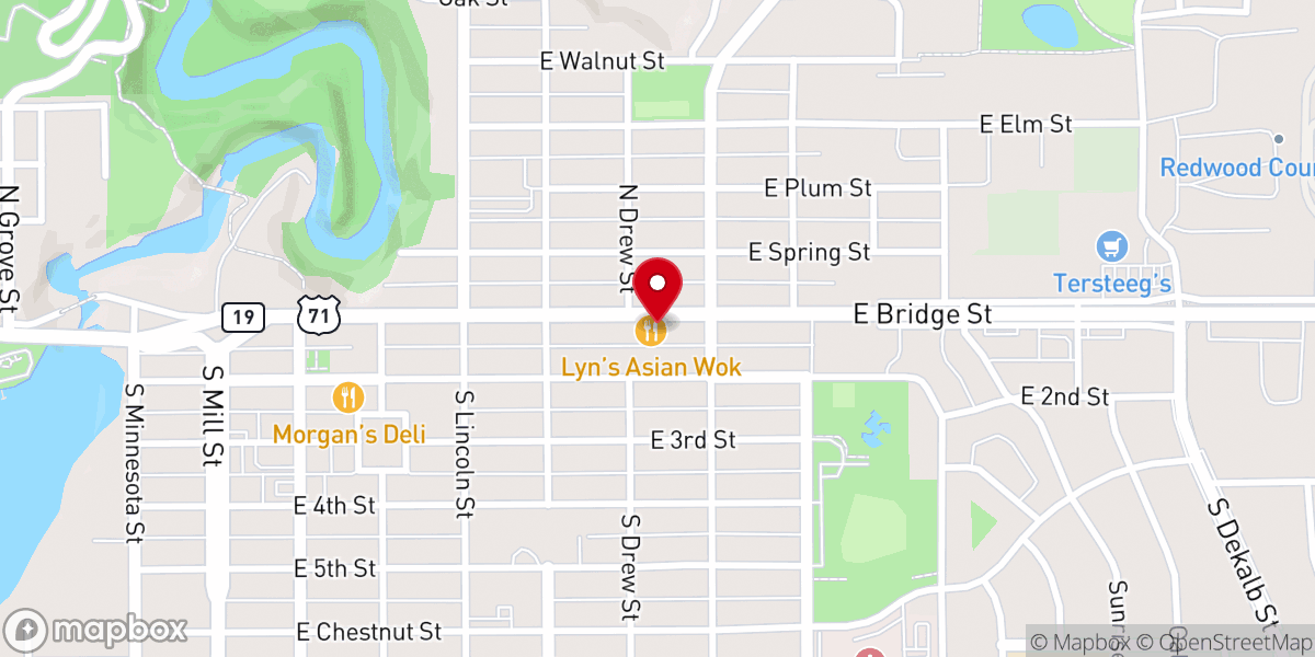 Map showing location of Dragon Buffet | Chinese