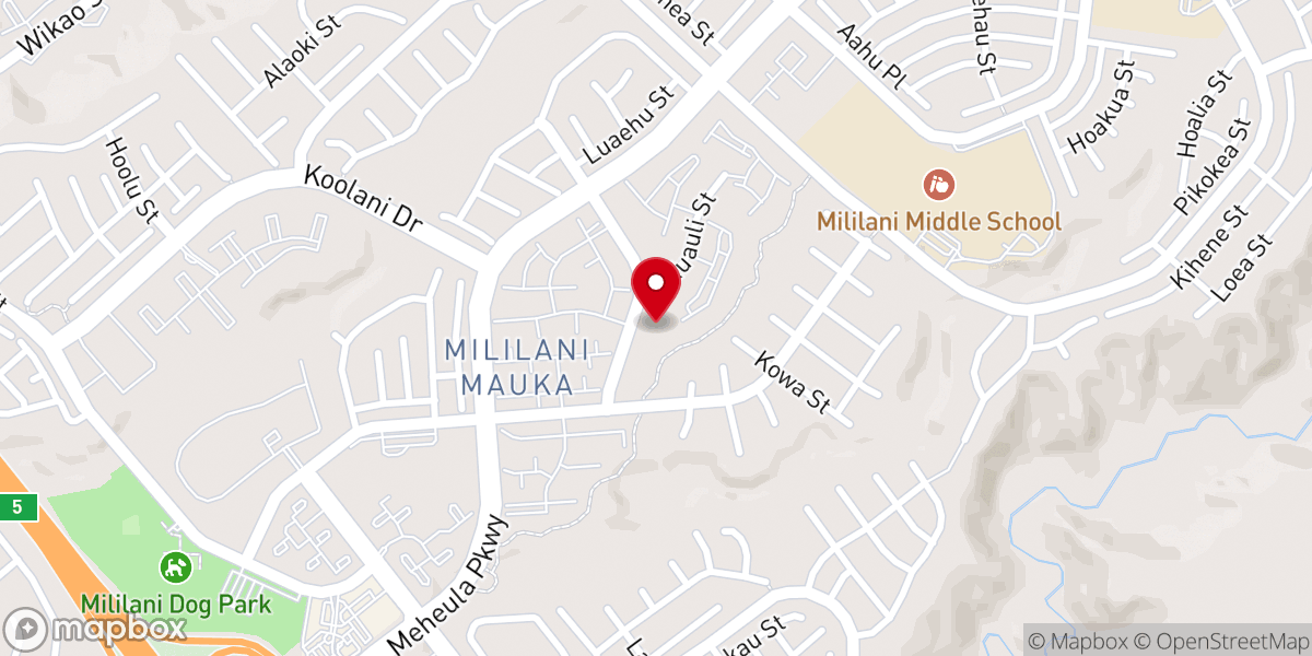 Map showing location of Calvary Chapel Mililani