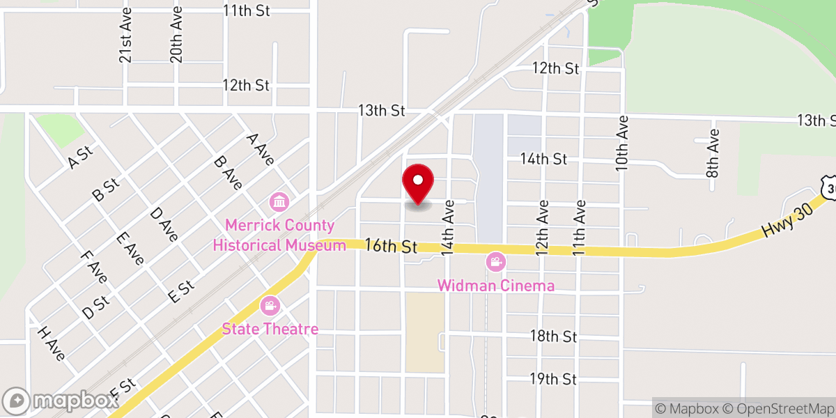 Map showing location of Christ Church Episcopal